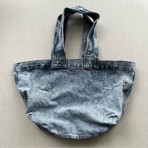 GOOD AMERICAN Denim Shopper Tote